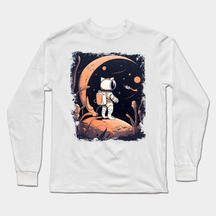 I'm Cat Astronaut, Funny Cat Floating Around The Planets Long Sleeve T-Shirt